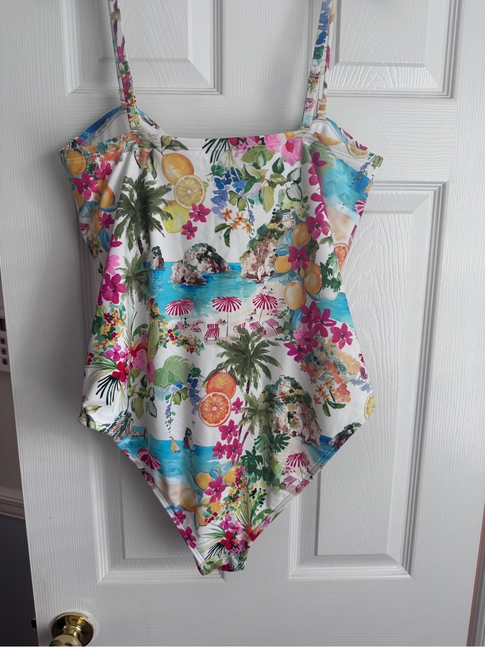 Shade & Shore One-Piece/Strapless Swimsuit, Italian Summer Print - Picture 8 of 10